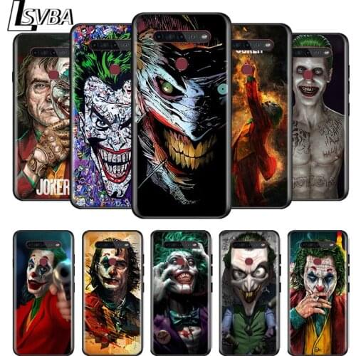 Cool Clown For LG G8 V30 V35 V40 V50 V60 Q60 K40S K50S K41S K51S K61 K71 K22 K31 K42 K92 ThinQ Black Soft Phone Case
