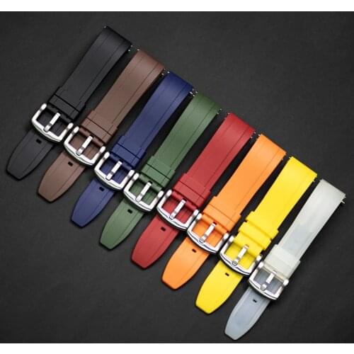Quick Release Watchbands Quality Silicone Rubber Watch Straps 20mm 22mm 24mm Waterproof Diving Men Watches Accessories