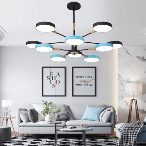 Nordic kitchen chandeliers cocina accesorio освещение в помещении living room decoration ventilador de techo