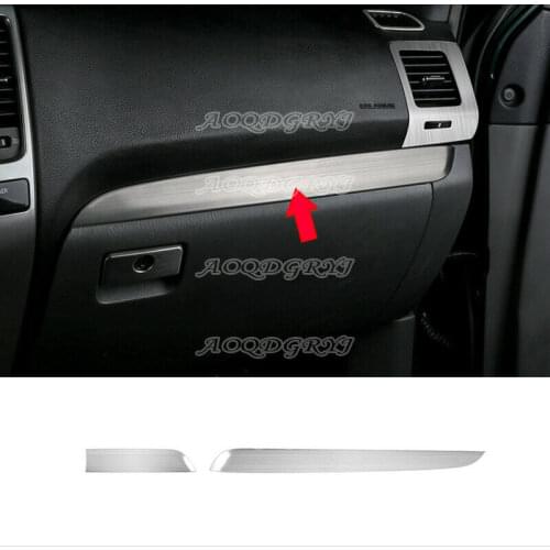 Steel Center Console Molding Strip Cover Trim For Toyota Prado FJ/LC120 2003-2009 Car modification Auto parts