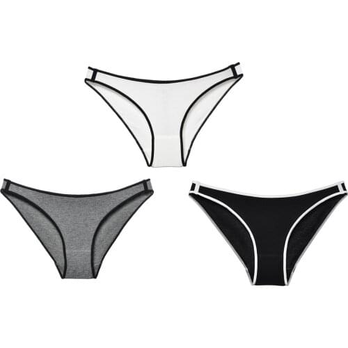 3pcs Pack Women Lingerie Sexy Panties Set Underwear for Women Underpants Cotton Knickers Briefs for Women Hipster Bikini Bottoms