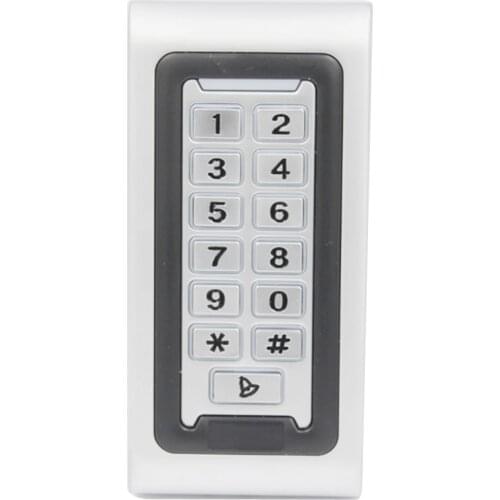 Backlight Metal Stainless steel access control Reader 2000Users WG26 input and output security 125Khz RFID Access Control Keypad