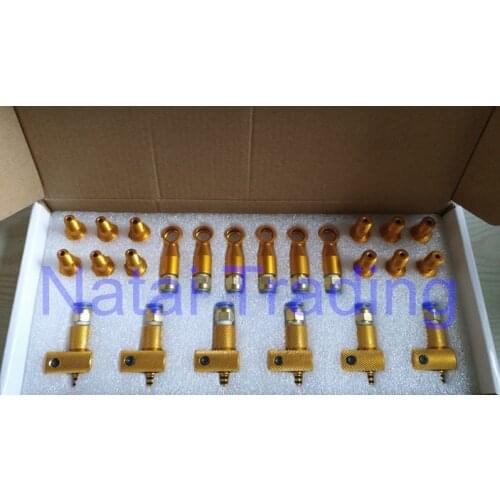 Common rail diesel injectors fuel return connector kits for Bosch and Denso