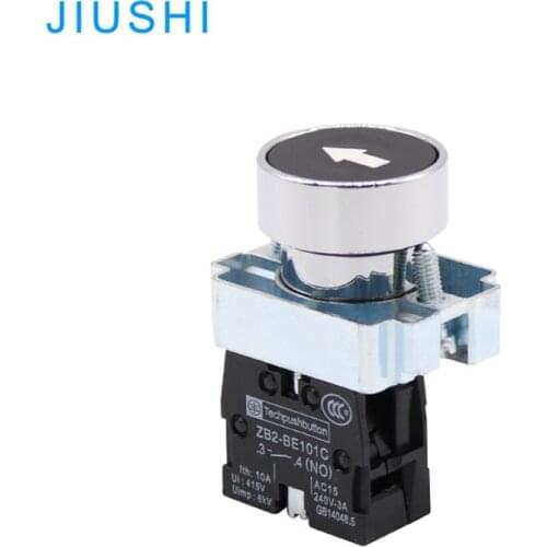 XB2-BA3351 22mm momentary push button switch with arrow black button 1NO