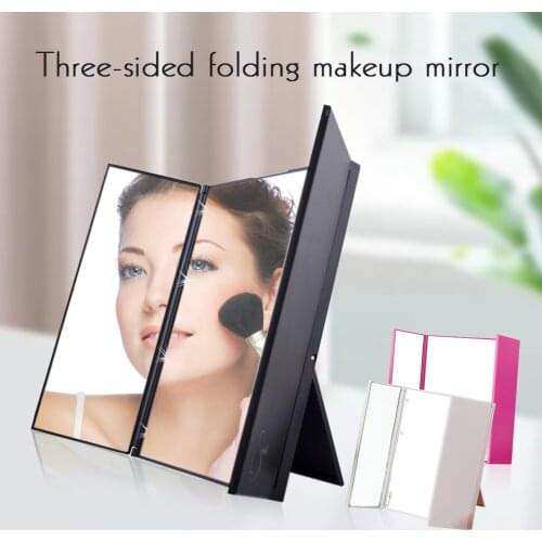 Makeup Mirror Trifold Mirror With LED Lights Portable High Definition Cosmetic Mirror For Girls Women Makeup Mirror
