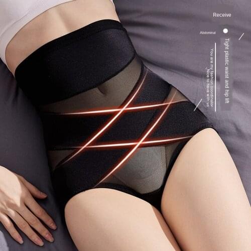 Abdomen Underwear Womens High Waist Stomach Corset Shaping Pants Buttocks Postpartum Shaping Anti-curling Seamless Slimming