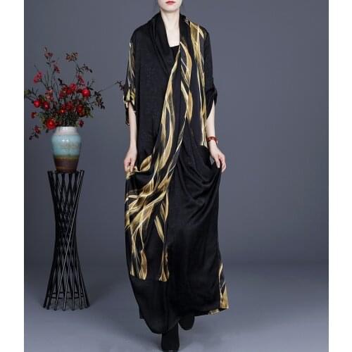 Women Spring Autumn Print Dress Ladies Patchwork Dress Female Simple Irregular Length Dress 2021