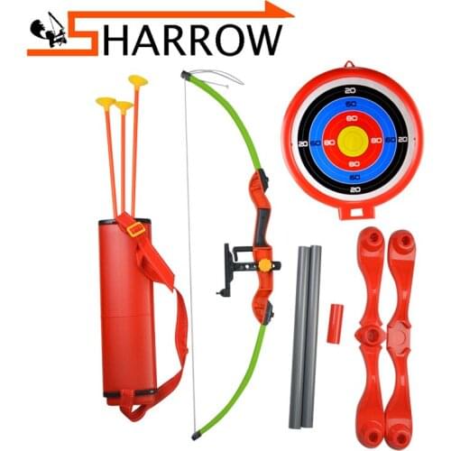 1set Archery Kids Bow Toy Set Target Stand Board Quiver Children Outdoor Shooting Game