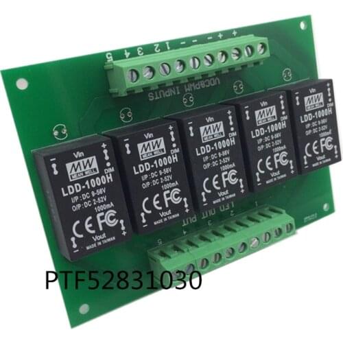 1piece 5UP Ldd-h meanwell Driver PCB With 350H 500H 700H 1000H 5 Channel