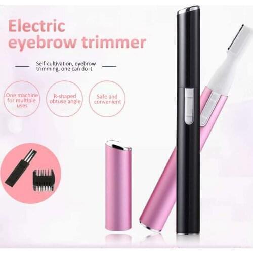1PCS Electric Eyebrow Trimmer Scissors Men Shaving Cutting Machine Lady Make up Shaver Mini Razor For Women Hair Remove