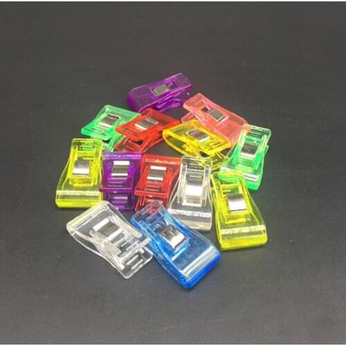 10pcs PVC Plastic Clips for Patchwork Sewing DIY Crafts, Quilt Quilting Clip 3.5*1.8CM