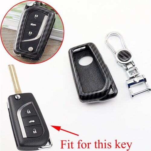 2/3 Buttons Folding Key Holder Shell Case Bag Cover Fit For Toyota Highlander Kluger Camry RAV4 Corolla Reiz Mark X Accessories