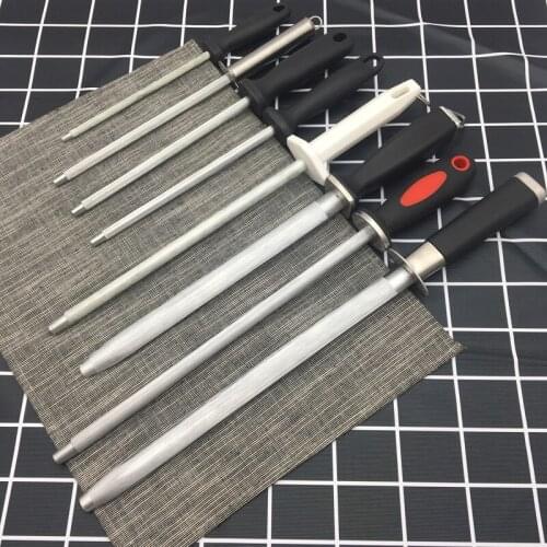6.5/7.5/10/12 inch sharpening rod sharpening steel Carbon steel material sharpening system sharpener kitchen tools