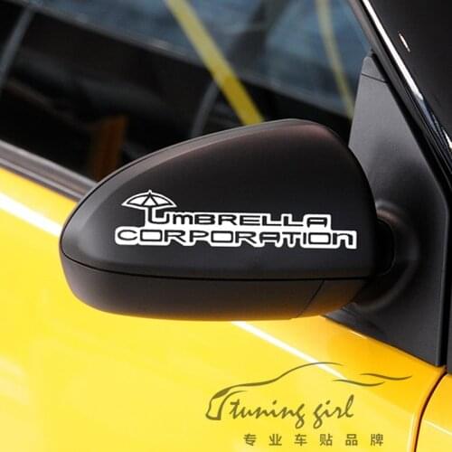 Car Stickers Umbrella Corporation Creative Decoration Decals For Rearview Mirrors Auto Tuning Styling Vinyls D15