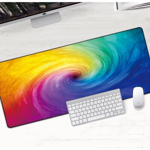 Shiny Colorful Mouse Mat Natural Rubber Large Size Gaming Mouse Pad PC Computer Gamer Mousepad Desk Keyboard Mats Locking Edge