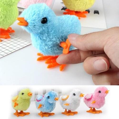 Colorful Cute Little Toy Stuffed Chicken Chain Clockwork Chick Chicken Random Color Perfect Gift For Kids Boys Girls