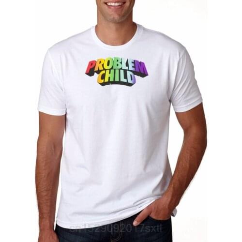 Problem Child Aesthetic Black T-Shirt Unisex Grunge Skater Printed Tee Hipsters Street Style Summer Top