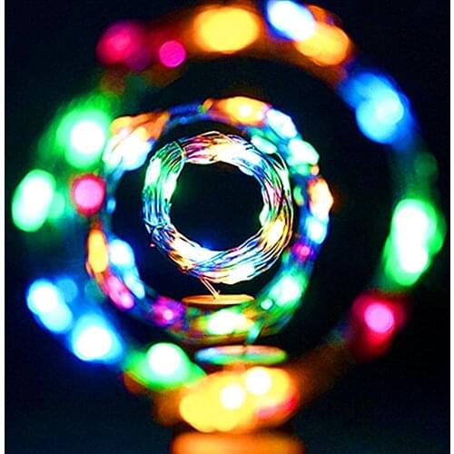 Wine Bottle String Lights Solar Powered Colorful Night Fairy String Light Outdoor Garden Decoration Waterproof Solar Garland