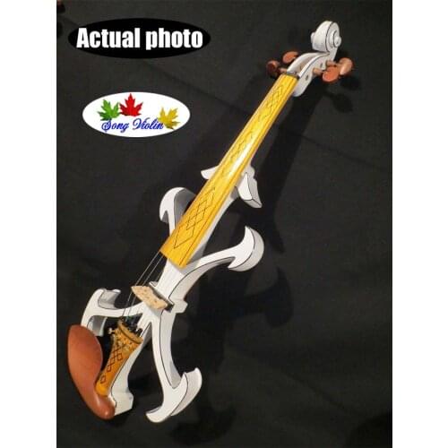 New model crazy - 2 SONG art streamline 4/4 electric violin,solid wood #10314