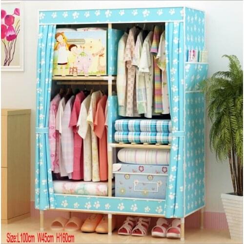 Factory Price Solid Wood Wardrobe length 100 cm