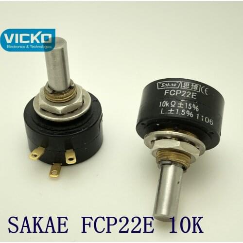 [YK] SAKAE FCP22E 10K Conductive plastic potentiometer 360 degree limitless actuator potentiometer switch