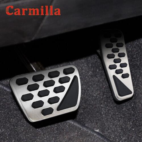 Carmilla AT Car Pedal Protection Cover Fit for Jeep Wrangler JL 2018 - 2020 JK 2007 - 2017 Gas Pedal Brake Pedals Accessories