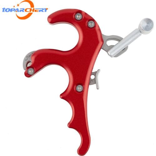 Archery Release Clamp Type Hook Type Release Aid Grip 4 Fingers Stainless Steel Bow Release Aid Compound Bow Archery Accessories