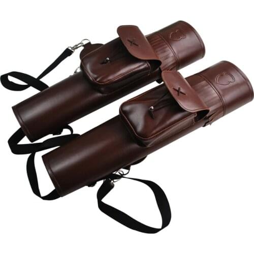 1X Archery PU Leather Quiver for Archery Bow and Arrow Support Bag Brown Outdoor Shooting Hunting Freeshipping