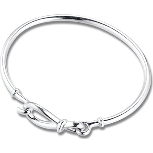 2020 Mothers Day Infinity Knot Bangle 925 Sterling Silver Jewelry for Woman Wedding Bracelets For Jewelry Making