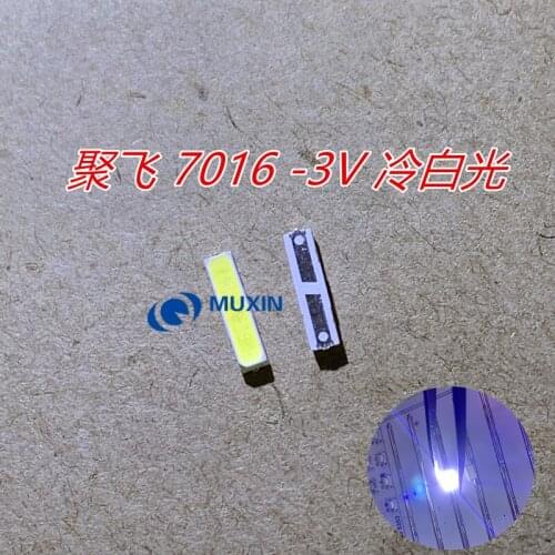 500pcs JUFEI LED 7016 LED Backlight TV DOUBLE CHIPS Cool white High Power 1.2W 3V 7016 for LED LCD Backlight TV Application