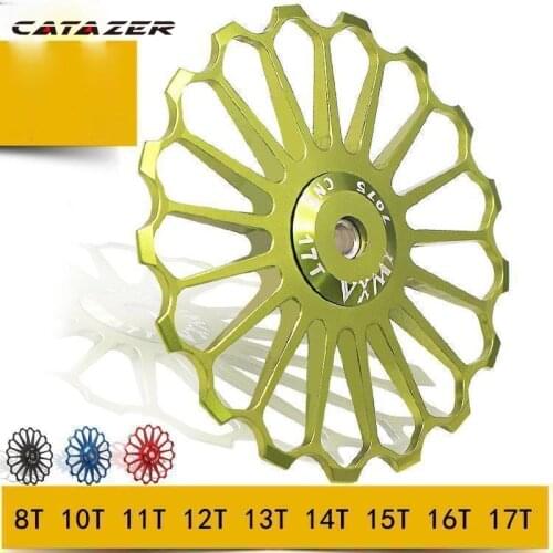 8T 10T 11T 12T 13T 14T 15T 16T 17T Ceramic Bearing MTB Bicycle Alloy Rear Derailleur Pulley Jockey Wheel Road Bike Guide Roller