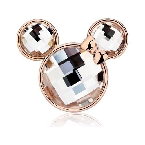 Free shipping mouse cosplay brooch on dress rhinestone girl gift
