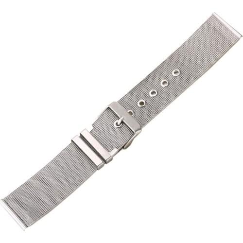 Stainless Steel Metal Strap for Amazfit Bip/Stratos 2/GTS/GTR 42MM 47MM Watch Band Bracelet Silver