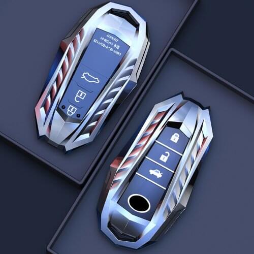 Zinc Alloy Cover Case For Toyota Highlander Land Cruiser Riez 86 Hilux Innova Fortuner Rav4 Camry Prado Remote Key Protector