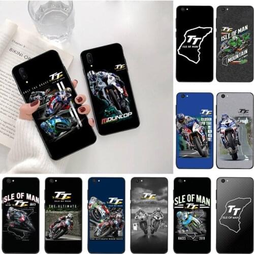 YJZFDYRM Isle Of Man TT Motorcycle race Coque Shell Phone Case For Vivo Y91c Y17 Y51 Y67 Y55 Y7s Y81S Y19 V17 vivos5