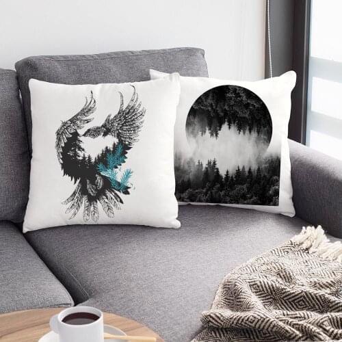 Nordic Decorative Geometric Moon Polyester Cushion Covers Pillow Cover Sofa Living Room Bed Pillow Case 45x45cm Funda Cojin
