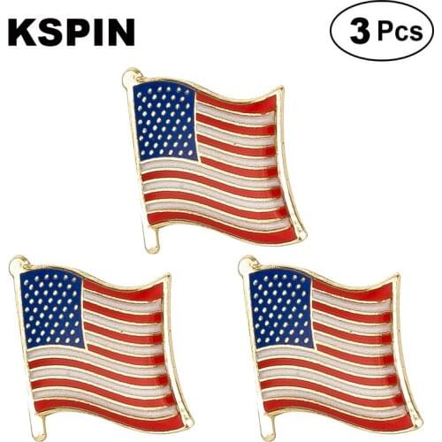 U.S.A. Lapel Pin Brooches Pins Flag badge Brooch Badges