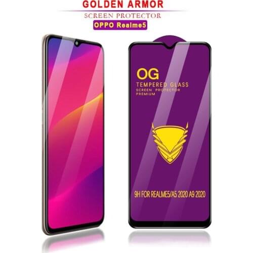 25 PCS Golden Armor OG Curved Full Glue Tempered Glass Screen protector For Xiaomi 10 Redmi K30
