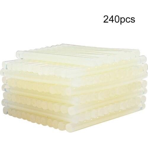 240pcs 7mmx100mm Hot Melt Glue Sticks for Electric Glue Gun Solid Craft Album DIY Repair Tools Hot Melt Adhesive Gun Stick