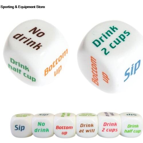 English Letter Drinking Wine Mora Dice Games Gambling Dice Adult Game Lovers Bar Night Bar KTV Entertainment Party Dice