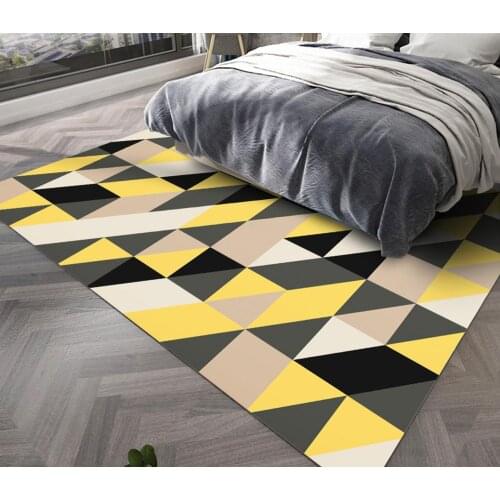 Hot Sales Carpet Bedroom Area Rugs Modern Style Bedroom Living Room Anti-slip Door Mat Floor Mat Geometric Style
