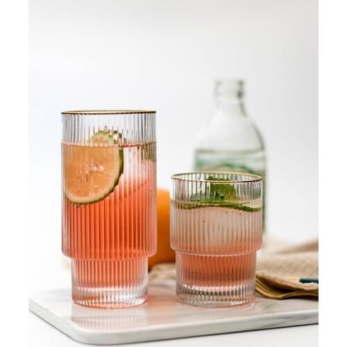 Nordic Bathroom Accessories Set Gold Inlay Glass Mouthwash Cup Toothbrush Holder gobelet salle de bain tandenborstelhouder