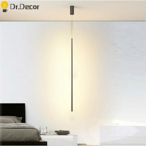 Nordic Aluminum Chandelier Modern Pendant Lights Lighting Loft Bedroom Bedside Decor Dimmable Pendant Lamp Home Decor