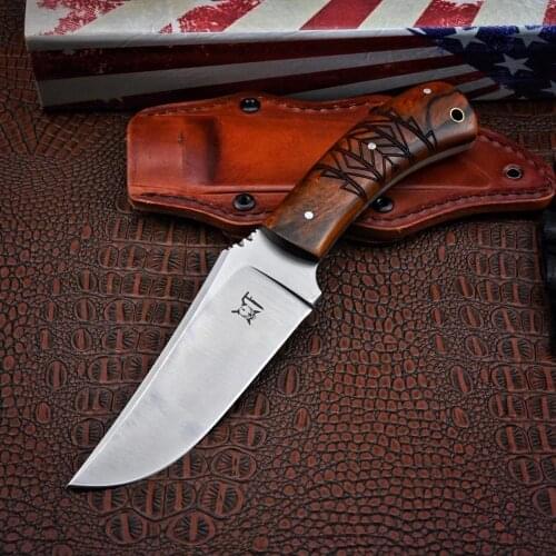 Full Tang Survival Knife Bushcraft Tools DC53 Steel Fixed Blade Knife Camping Knives with Sheath