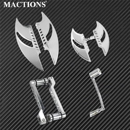 Motorcycle CNC Driver Front Rear Floorboard Footrest Footpegs Shift levers Brake Arm Kit Pedal Set For Harley Touring Trike