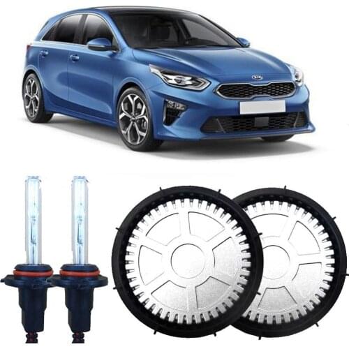 Generation 55W All In One Hi/Lo Beam Error Free H7 Lamp Bulbs Alloy Ballasts Cover HID HeadLights For KIA Ceed 2018