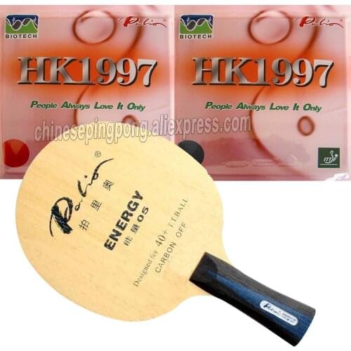 Pro Table Tennis Combo Racket Palio energy 05 with 2Pieces Palio HK1997 BIOTECH PingPong Rubber With Sponge