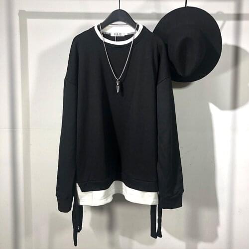 Owen Seak Men Bottoming Shirt 100% Cotton Gothic Style Pullover Mens Clothing Tops Tees Summer Women Tees Black Long T Shirt