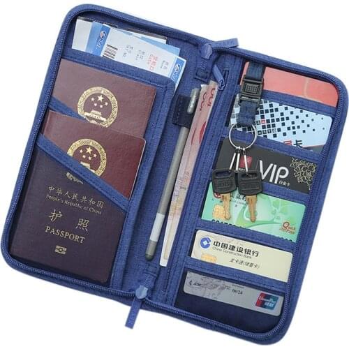SAFEBET Brand Passport Package Travel Cover For Passport Boarding Pass Cover for Passport Credit Card File Package Multi-pocke