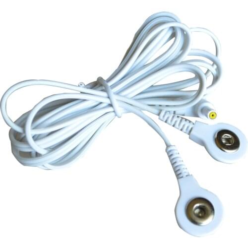 5Pcs/Lot Replacement Electrode Pads Tens Unit Lead Wire Cables For Tens 7000 Standard 2.5mm Connection Massage Tools